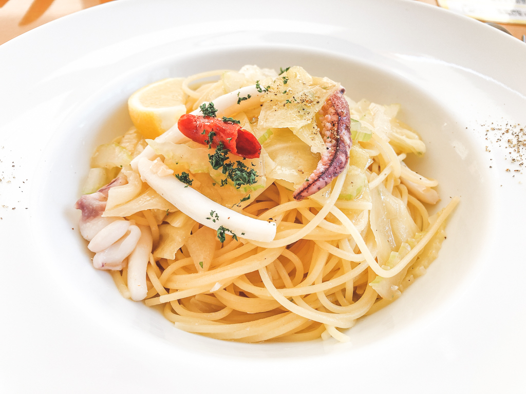 白いか一夜干しとセロリのペペロンチーノ【コラボレシピ】